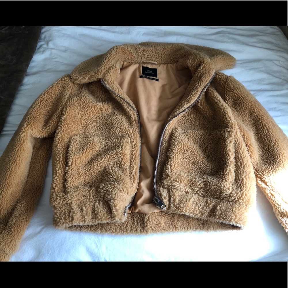 Uo Cropped Teddy Jacket - image 3